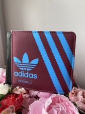 Adidas Originals Shoebox Style Claret & Blue Mens Wallet