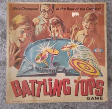 Rare Ideal Battling Tops Board Game #2340-8