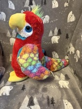 Red parrot soft toy - toy, 18”