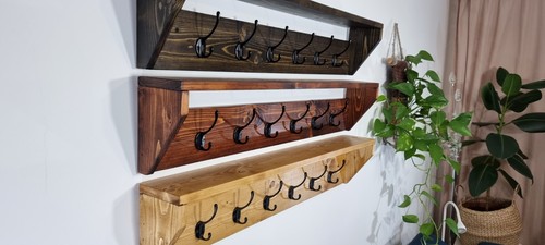 Rustic handmade wooden shelf - rustic,