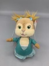 TY Alvin & The Chipmunks 6" Eleanor Soft Plush  Beanie Teddy Plush Toy 2012