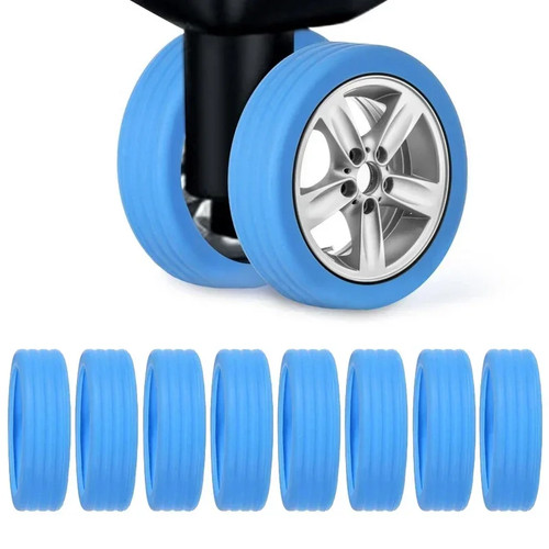 8pcs silicone luggage - silicone, wheel