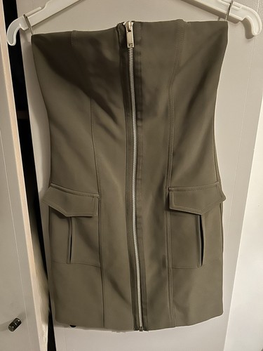 Zara size khaki military - zara,