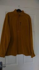 ROHAN MICRO GRID STOWAWAY MUSTARD HALF ZIP MENS TOP GREAT CONDITION SIZE L