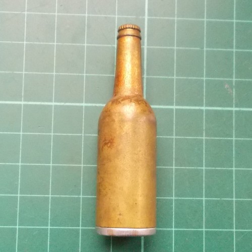 Vintage metal bottle - vintage, petrol