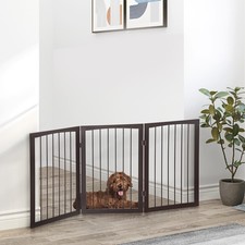 Pawhut Folding Pet Gate Fence