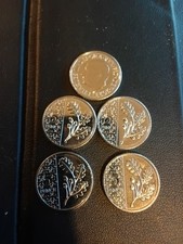 5 x New 2023 UK 5p Coin Set