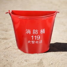 1pc Red Emergency Sand Buckets