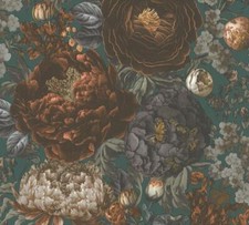 AS Creation Michalsky Large Floral Orange Green Non Woven Wallpaper 39979-3