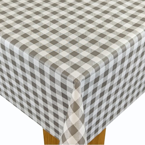 Grey small 12mm gingham check - grey,