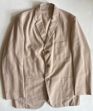Vtg 1950s 60s Men’s John Peck Blazer Jacket Linen Look Cloth
