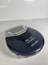 BUSH CDW123 DBBS Personal CD Player 80s/90s Good Condition/ BLUE