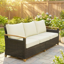 3 Seater Rattan Garden Sofa