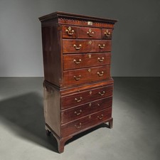 Antique mahogany tallboy - antique,
