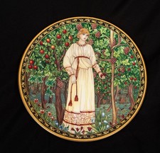 PAST TIMES 1996 William Morris Orchard Collection Plate SUMMER. Royal Worcester