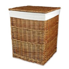 Square Natural Wicker Laundry