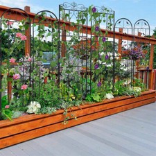 2x Metal Garden Trellis House