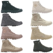 Palladium Boots Mono Chrome Canvas Comfort Lightweight Ankle Size Mens Ladies