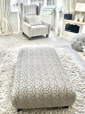 Alexander & James accent Chair and matching footstool 