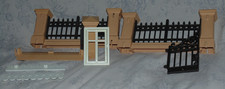 Vintage PLAYMOBIL Victorian Mansion spares~fence panels, window, half gate etc