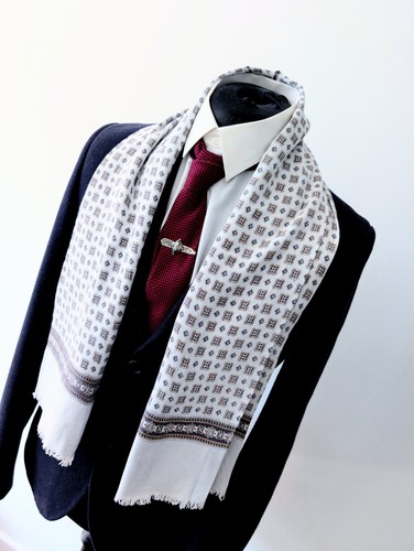 Men vintage geometric white - vintage,