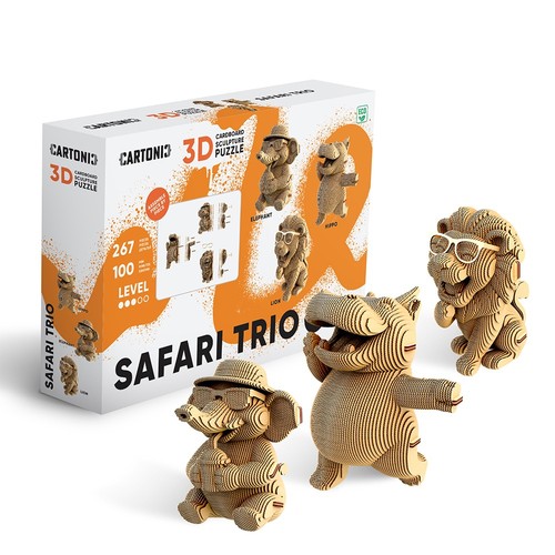 Puzzle safari trio - 3d,