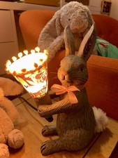 Bunny rabbit, bedside lamp