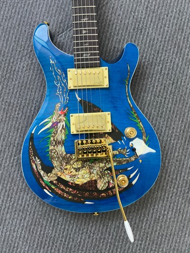 Custom electric guitar blue - electric,