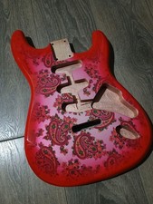 Red Pink Paisley Alder Guitar