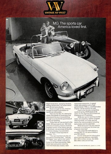 Mgb vintage print the - vintage,