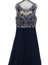 Joanna Hope A-Line Maxi Dress UK22 in Blue