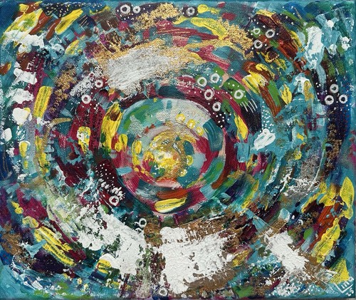 Original acrylic abstract - acrylic,
