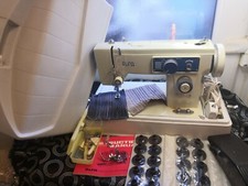 ALFA 606 ZIGZAD EMBROIDERY Leather upholstery & FABRIC SEMI INDUSTRIAL SEWING...