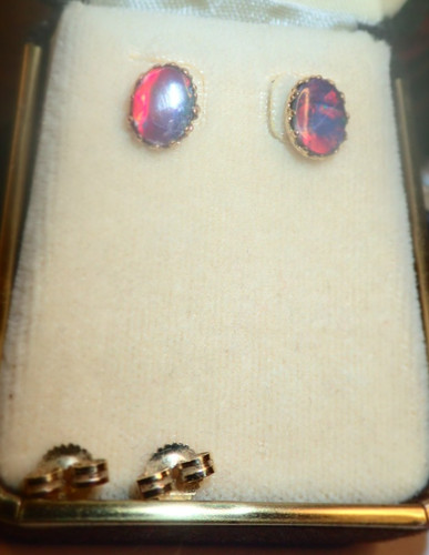 Gem australian black opal - australian,