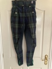 CAVALLO BREECHES JODPURS SIZE 26 CHECKED FABRIC STROBEL MULTI STRETCH GOOD COND