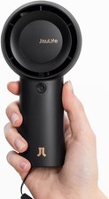JISULIFE Handheld Turbo Fan 5 Speeds 6000mAh USB Rechargeable Black RRP £25