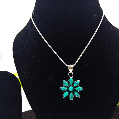 Blue turquoise gemstone 925 - gemstone,