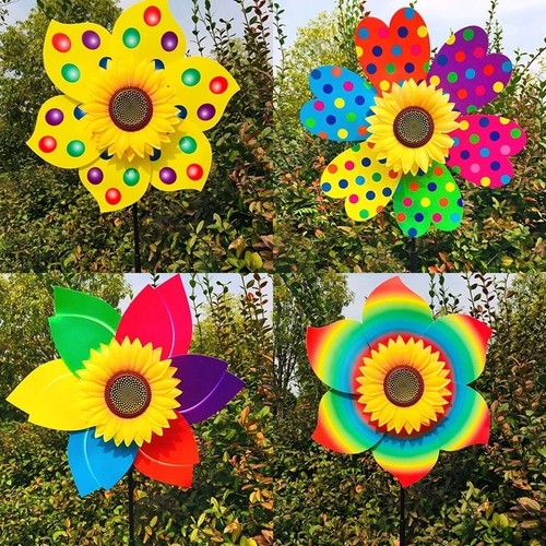 Sunflower patio lawn pinwheel - patio,