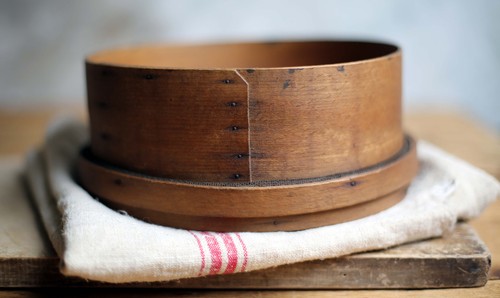 Antique french wooden sieve - wooden,