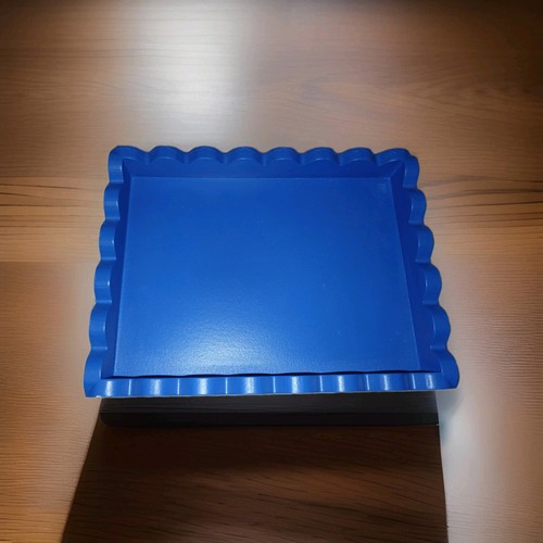 Cobalt blue scalloped - cobalt,