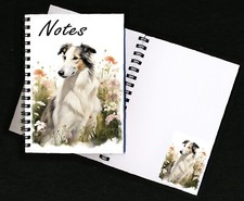 Borzoi Dog Notebook/Notepad +