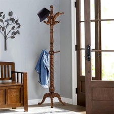 Ash Wood Coat Rack 200cm