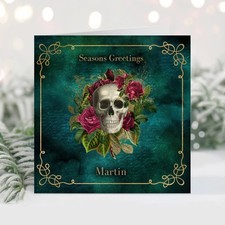 Personalised gothic teal - personalised,