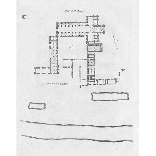 Plan kirkstall abbey - of,