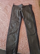 Marks And Spencer Autograph Real Leather Front Trousers Size 16