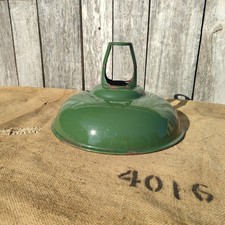 Genuine Green 11" Coolicon Enamel  Shade Pendant Light Vintage Metal Industrial