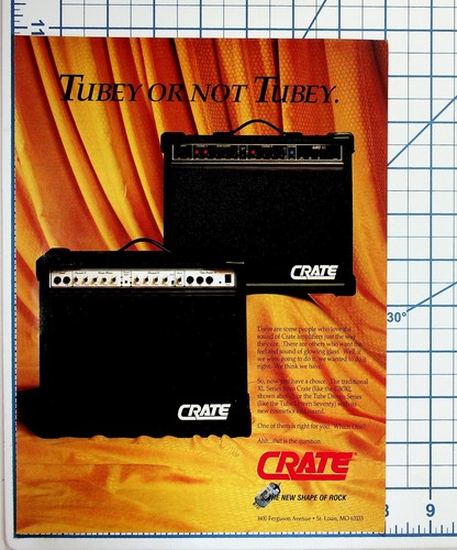 Vintage crate amplifier - vintage, ad