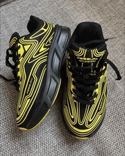 Fessura Trainers Neon Lime Yellow Black Running Shoes