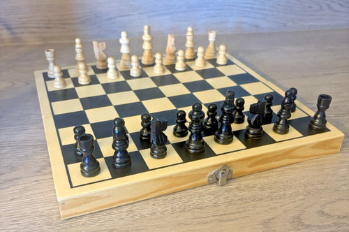 Staunton vintage wooden chess - vintage,