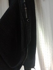 HIGH Everyday Couture Claire Campbell Skirt UK 12 Black Blue Asymmetric Midi